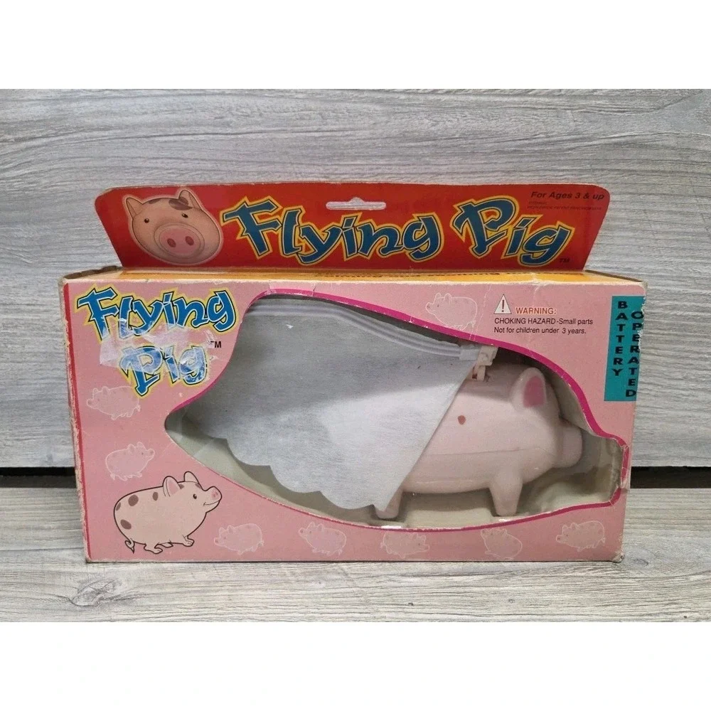 Flying Pig Toy When Pigs Fly Animated Fun Novelty Gag Gift B2